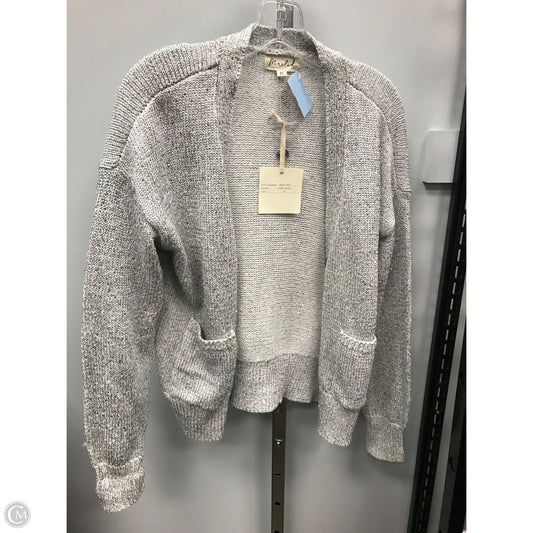 Sweater Cardigan By Marled In Silver, Size: M