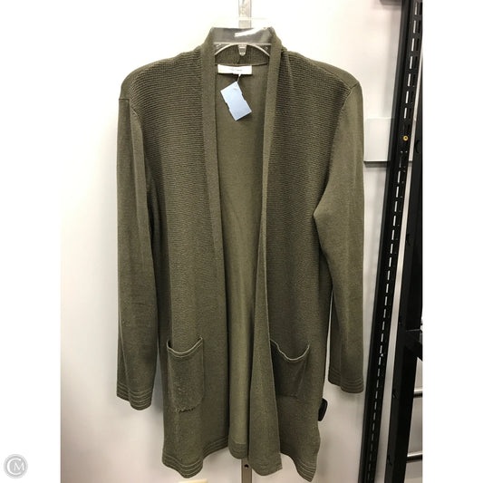 Sweater Cardigan By Peyton Primrose In Green, Size: M