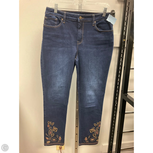 Jeans Skinny By Chicos In Blue Denim, Size: 6