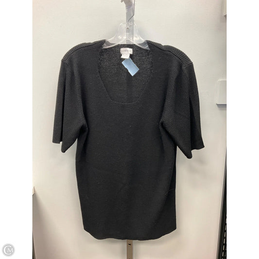Sweater Short Sleeve By Avenue In Black, Size: 2x