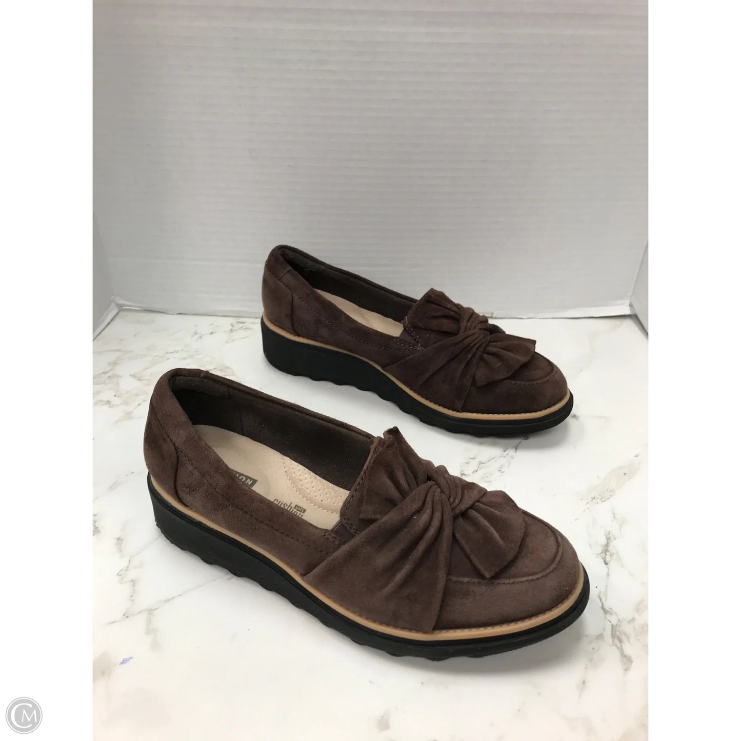 Shoes Heels Platform By Clarks In Brown, Size: 6.5