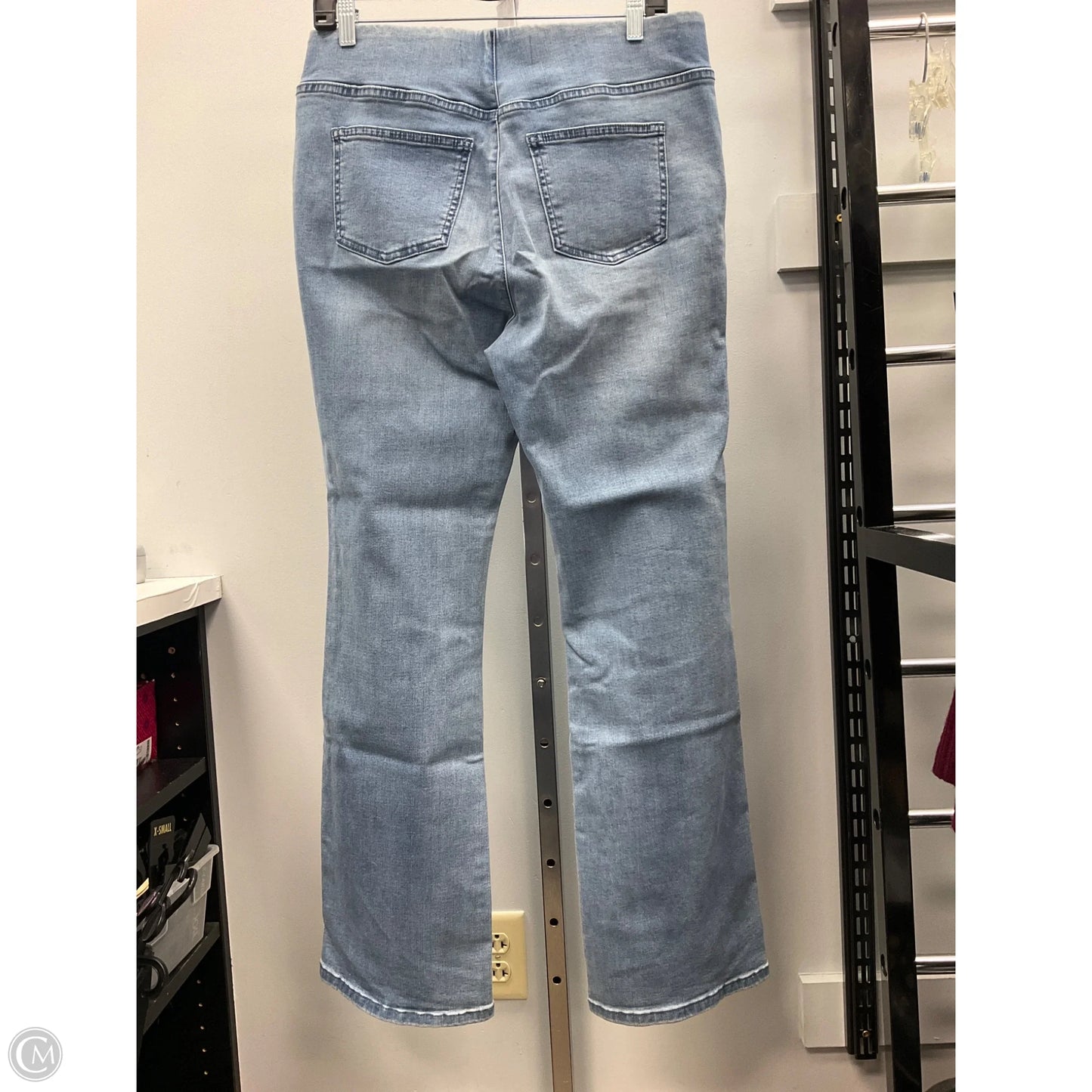 Jeans Flared By Soft Surroundings In Blue Denim, Size: M