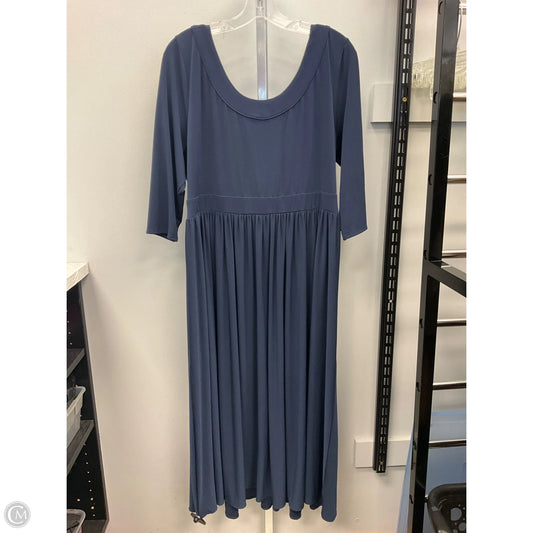 Dress Casual Midi By Lane Bryant In Navy, Size: 16