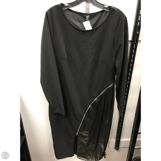 Dress Casual Midi By Shein In Black, Size: 1x