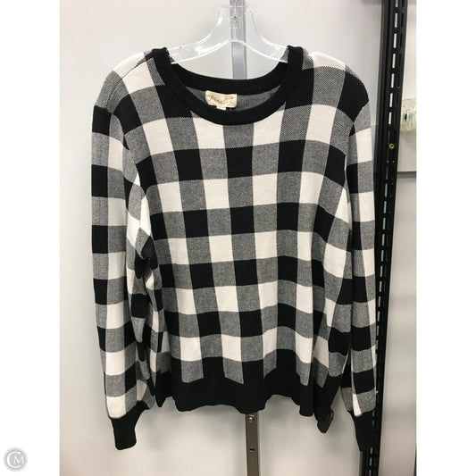 Sweater By Marled In Checkered Pattern, Size: Xl