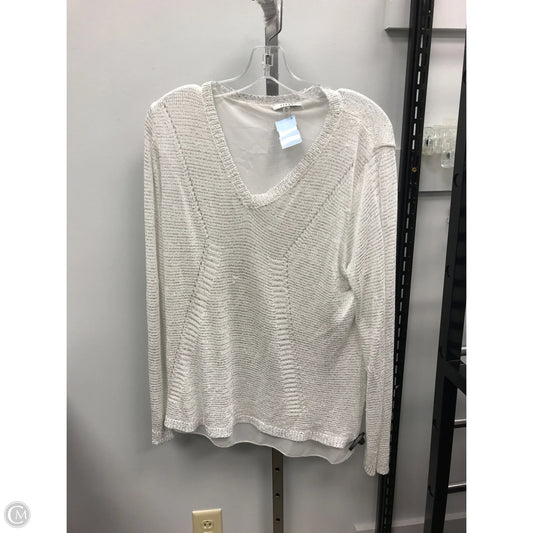 Sweater By Sioni In Silver, Size: Xl