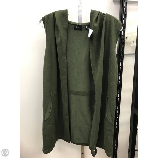 Vest Sweater By Cyrus In Green, Size: 1x
