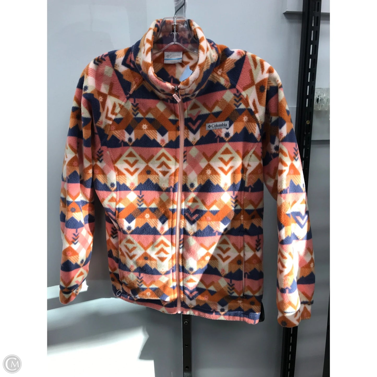 Jacket Fleece By Columbia In Geometric Pattern, Size: Xl