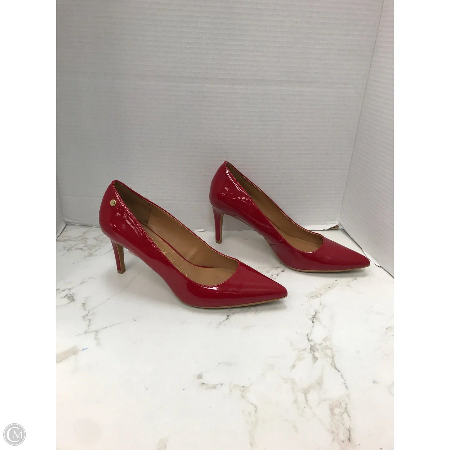 Shoes Heels Stiletto By Calvin Klein In Red, Size: 8.5