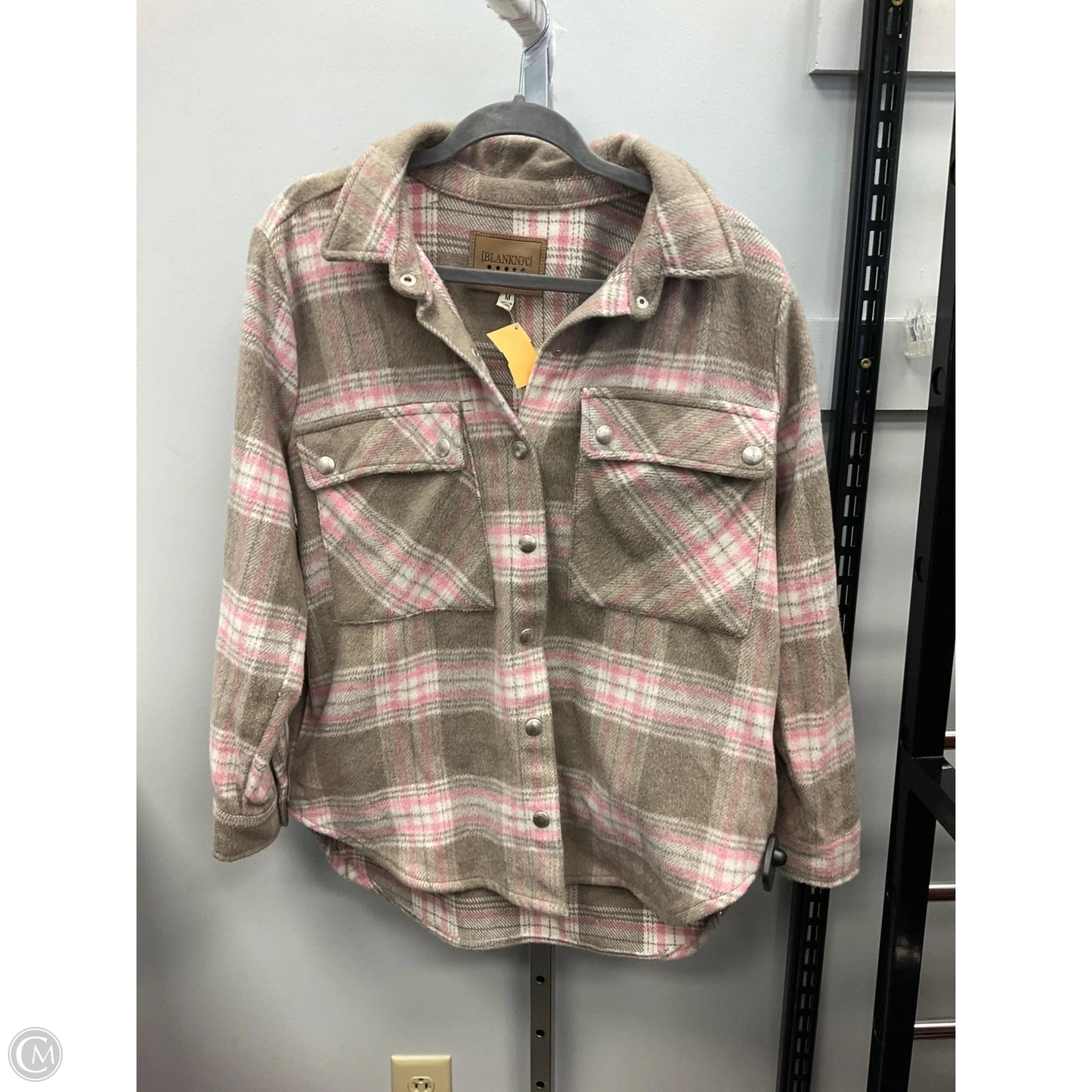 Jacket Shirt By Blanknyc In Plaid Pattern, Size: M