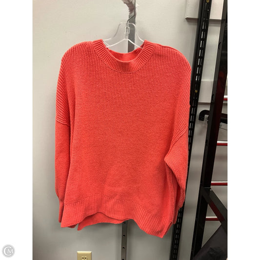 Sweater By Lucky Brand In Orange, Size: M