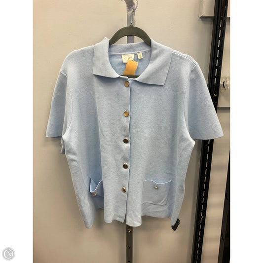 Top Short Sleeve By Cyrus In Blue, Size: Xl