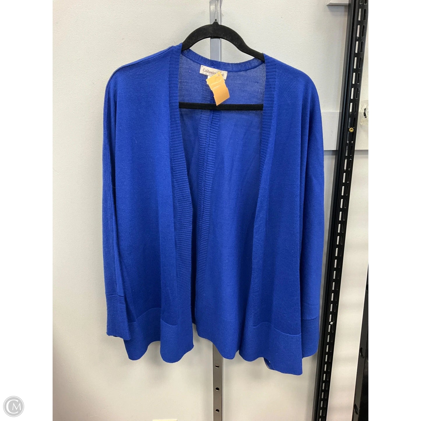 Sweater Cardigan By Coldwater Creek In Blue, Size: 1x