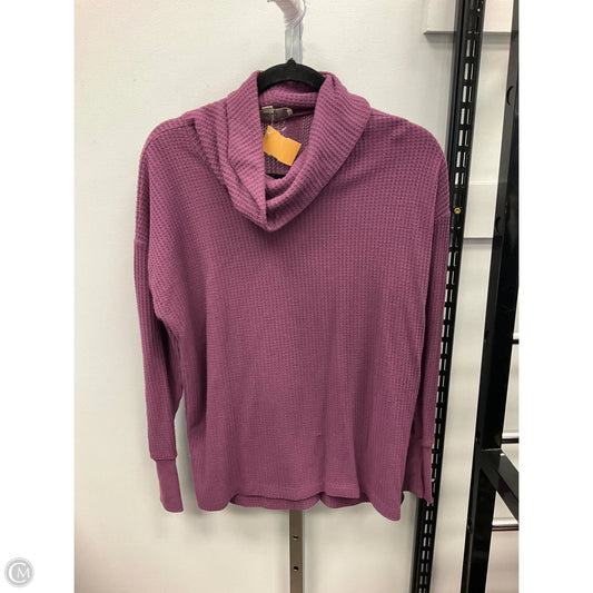 Top Long Sleeve By Loft In Purple, Size: M