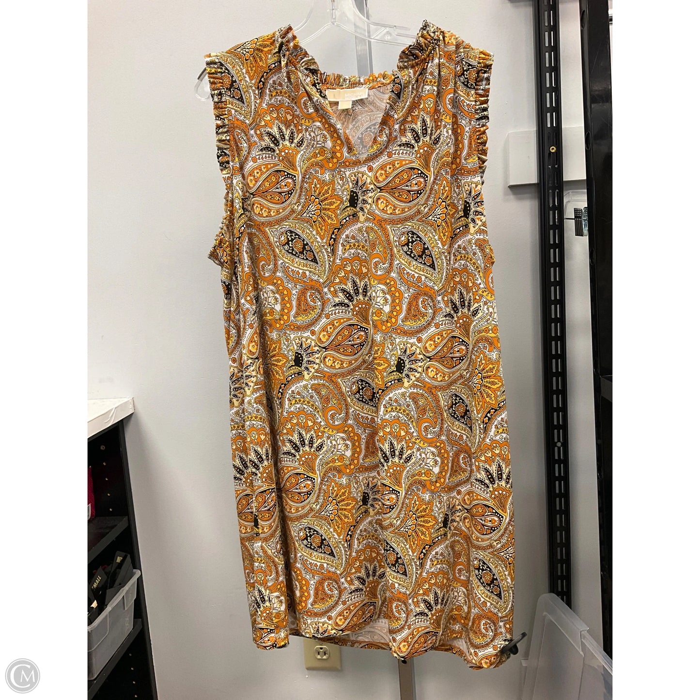 Dress Casual Short By Michael By Michael Kors In Yellow, Size: 2x