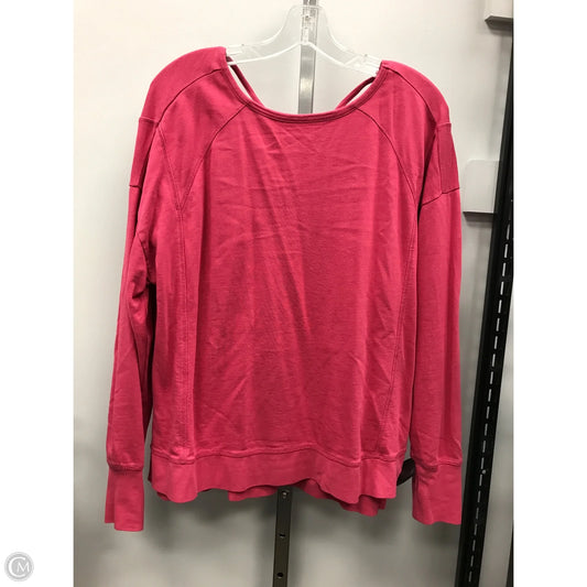 Athletic Top Long Sleeve Crewneck By Sweaty Betty In Pink, Size: M