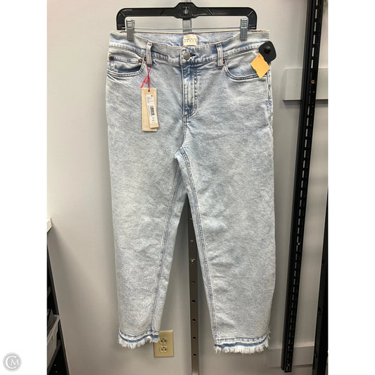 Jeans Designer By Alice + Olivia In Blue Denim, Size: 14
