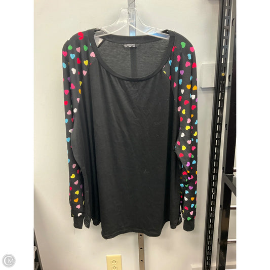 Top Long Sleeve By Bloomchic In Black, Size: 3x