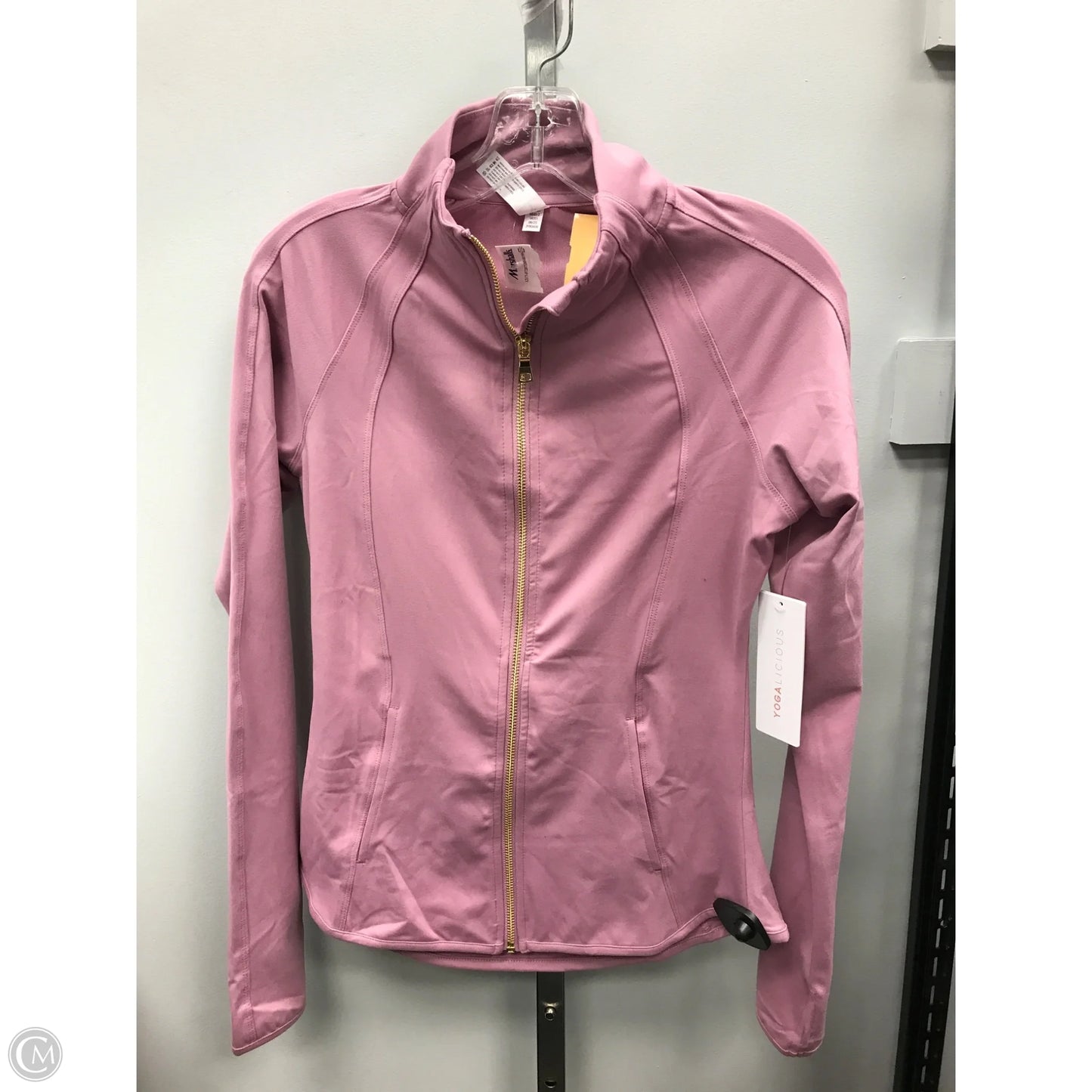 Athletic Jacket By Yogalicious In Pink, Size: S