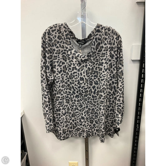 Top Sleeveless By Ellen Tracy In Animal Print, Size: Xl