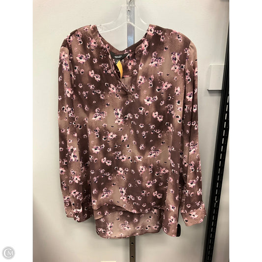 Top Long Sleeve By Simply Vera In Mauve, Size: Xl