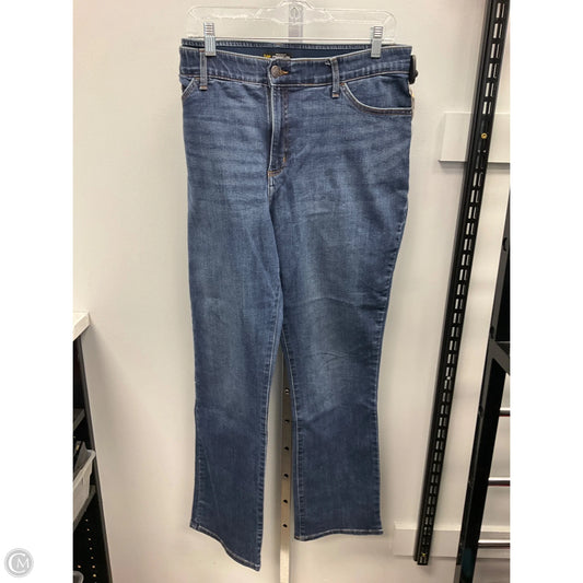 Jeans Straight By Lee In Blue Denim, Size: 18