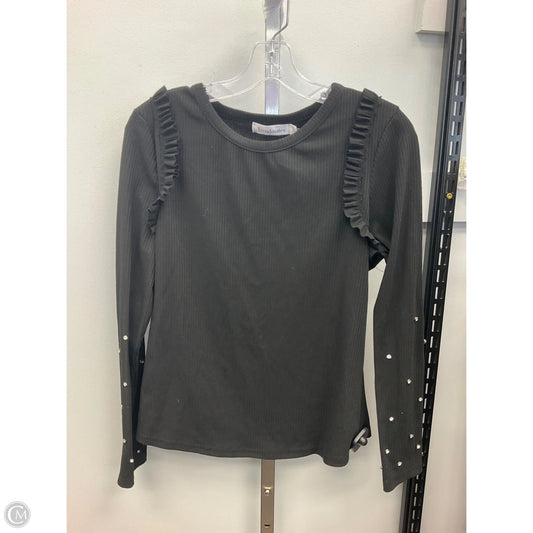 Top Long Sleeve By Trendmates In Black, Size: L