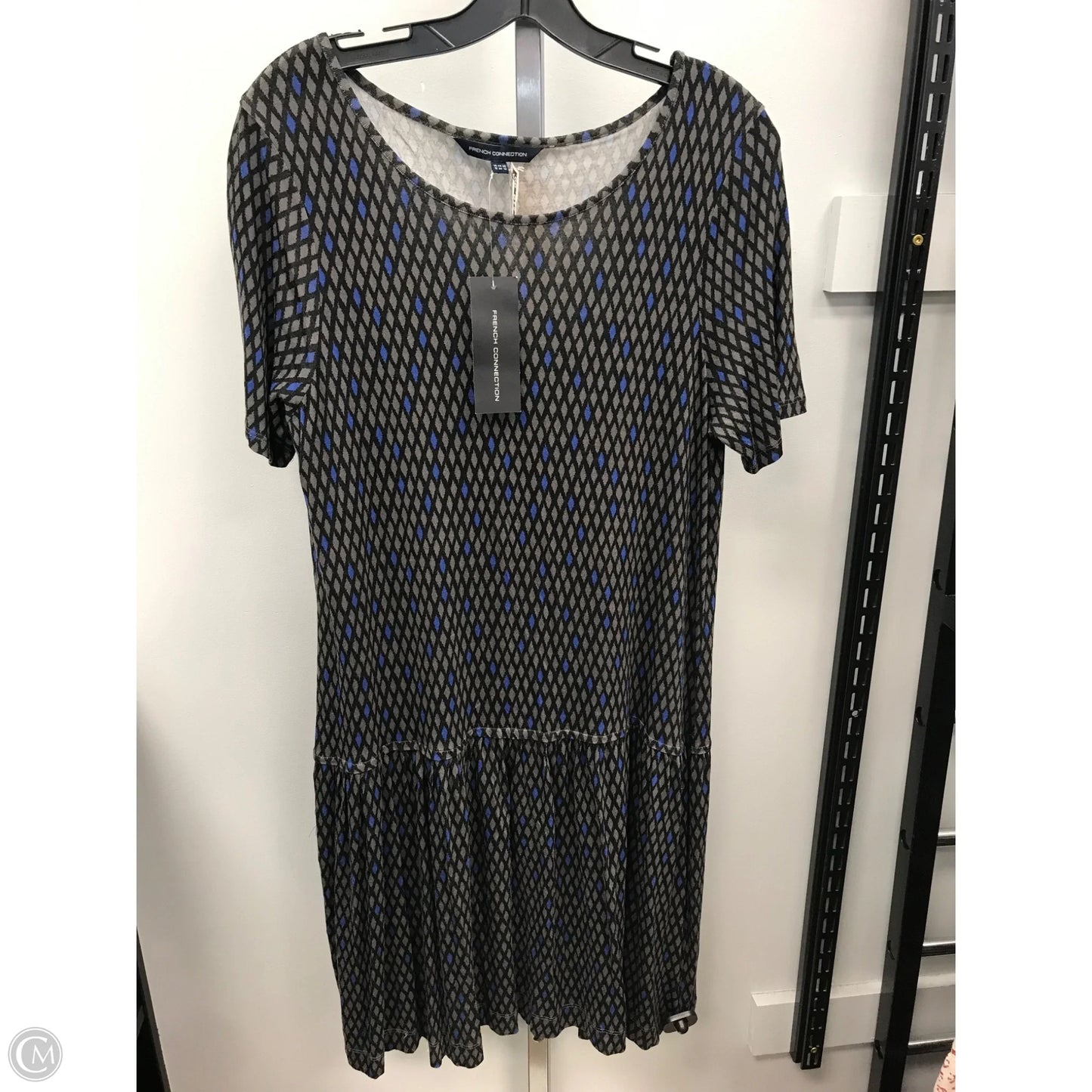Dress Casual Short By French Connection In Black & Blue, Size: 12