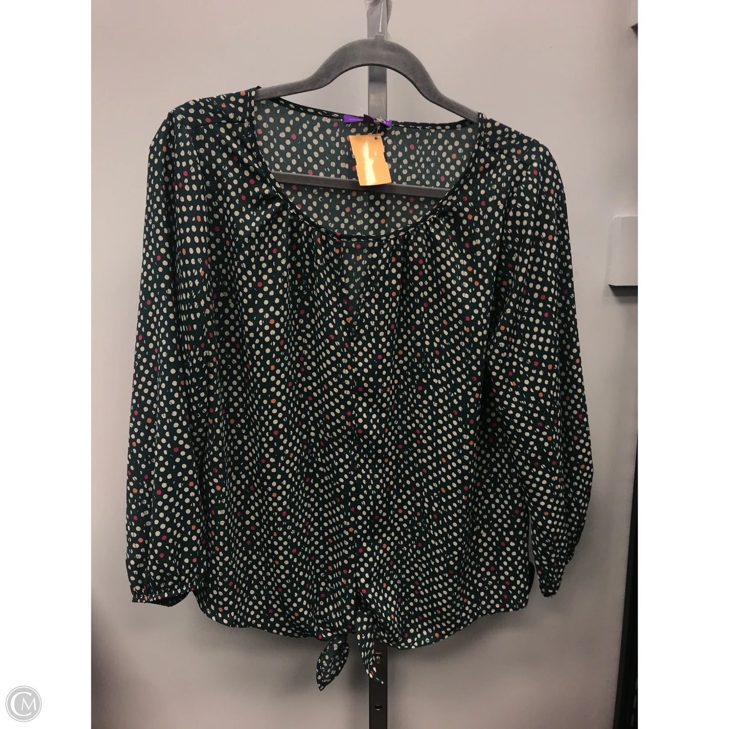 Top Long Sleeve By West Kei In Green, Size: S