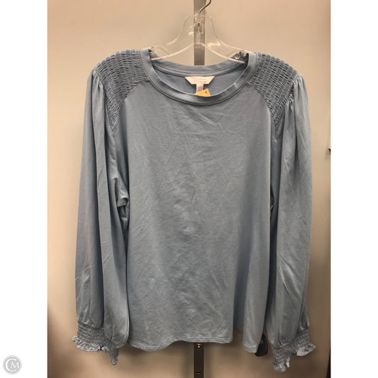 Top Long Sleeve By Lc Lauren Conrad In Blue, Size: Xxl