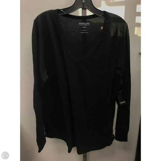 Top Long Sleeve Basic By Torrid In Black, Size: 1x