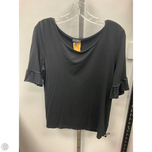 Top Short Sleeve By Talbots In Black, Size: M