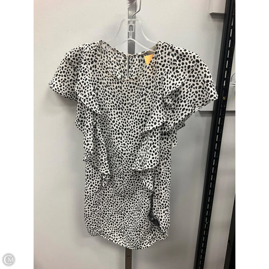 Top Sleeveless By Loft In Black & White, Size: S