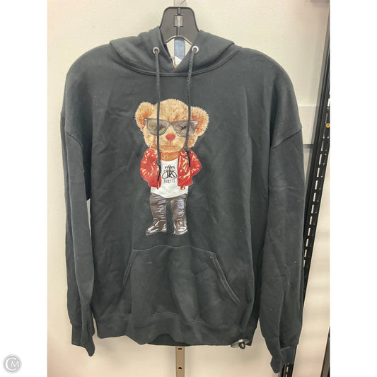 Sweatshirt Hoodie By Clothes Mentor In Black, Size: M