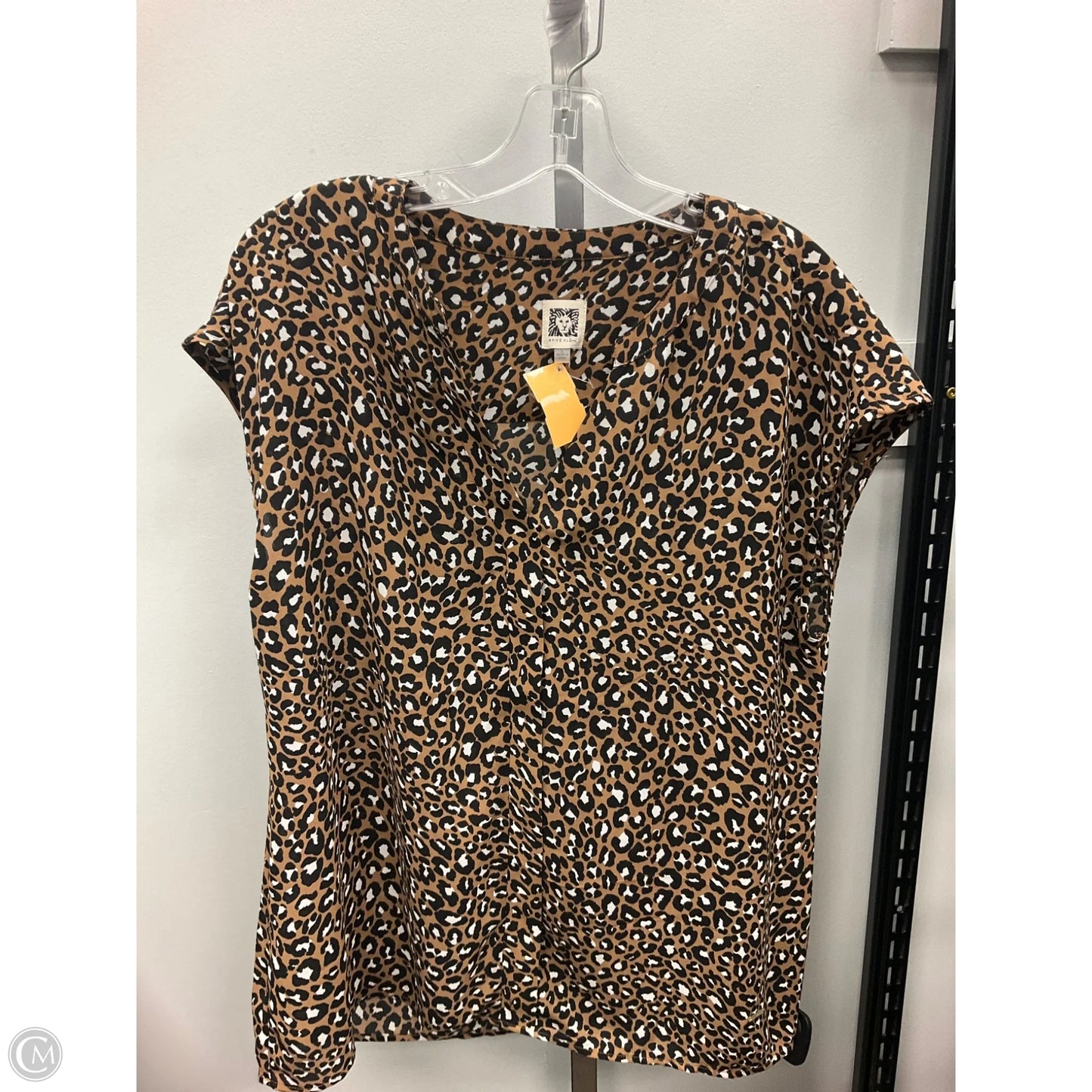 Top Sleeveless By Anne Klein In Animal Print, Size: L