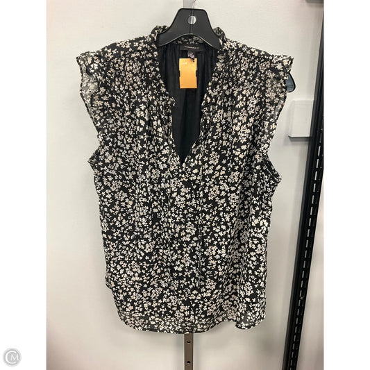 Top Sleeveless By Tamara H In Floral Print, Size: L