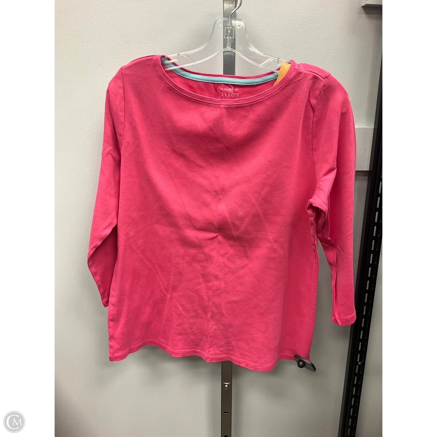 Top Long Sleeve By Talbots In Pink, Size: L