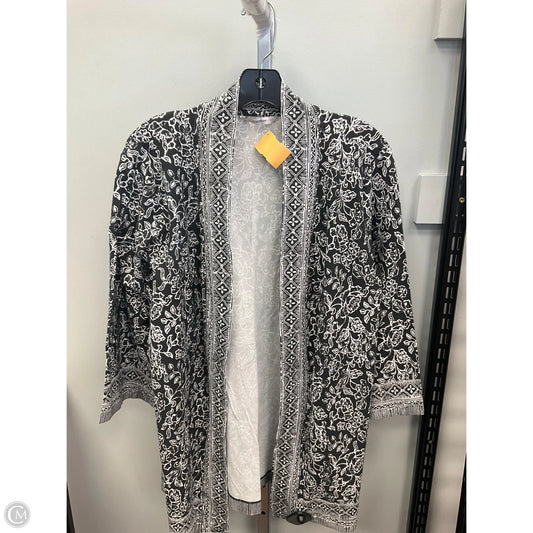 Cardigan By Isaac Mizrahi Live Qvc In Black & White, Size: M