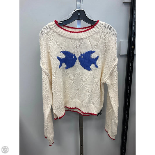 Sweater By Miracle In Cream, Size: Xs