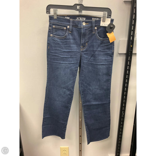 Jeans Cropped By J. Crew In Blue Denim, Size: 2