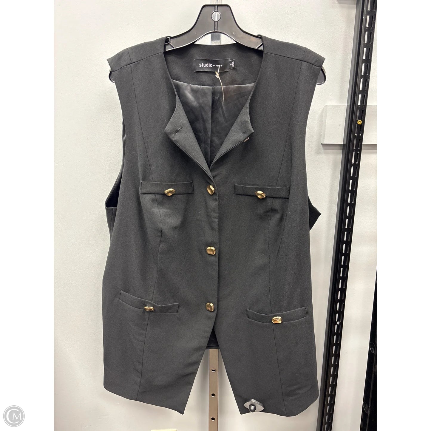 Vest Other By Torrid In Black, Size: 3x