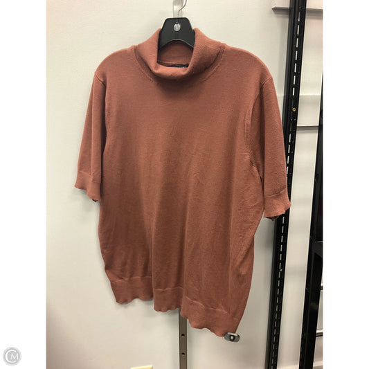 Top Short Sleeve By Torrid In Brown, Size: 3x