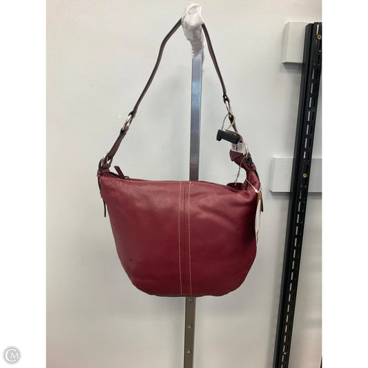 Handbag Leather By Clothes Mentor, Size: Medium