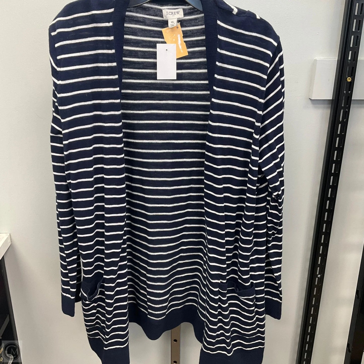 Cardigan By J. Crew In Striped Pattern, Size: Xl