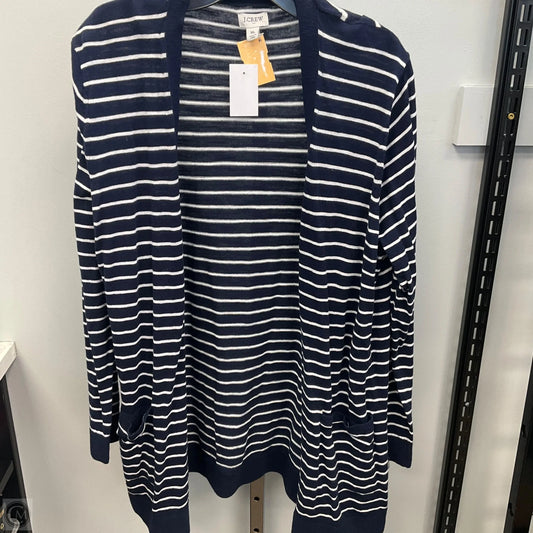 Cardigan By J. Crew In Striped Pattern, Size: Xl