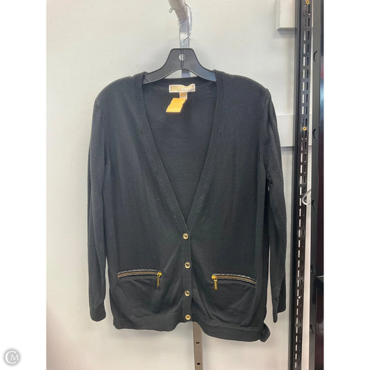 Sweater Cardigan By Michael By Michael Kors In Black, Size: Xl