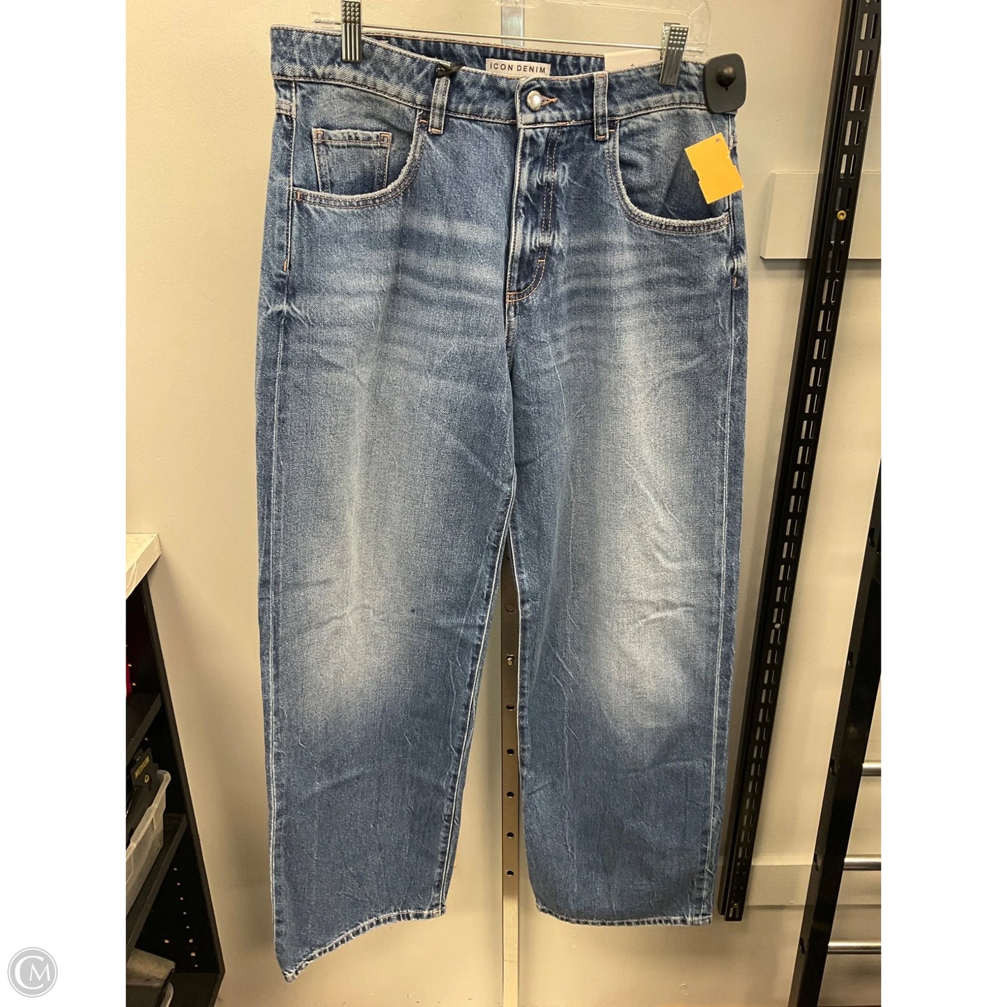 Jeans Wide Leg By Icon Los Angeles In Blue Denim, Size: 8