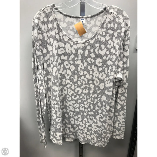 Top Long Sleeve By Old Navy In Animal Print, Size: Xxl