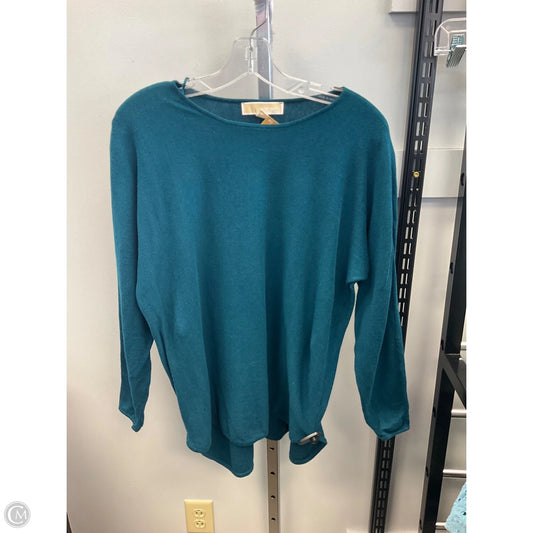 Top Long Sleeve By Michael By Michael Kors In Teal, Size: L