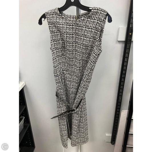 Dress Casual Short By Calvin Klein In Black & White, Size: 6